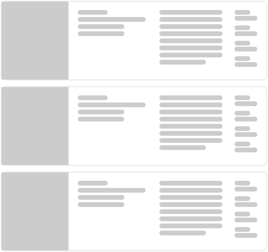 Row with Columns View showing optional feature image